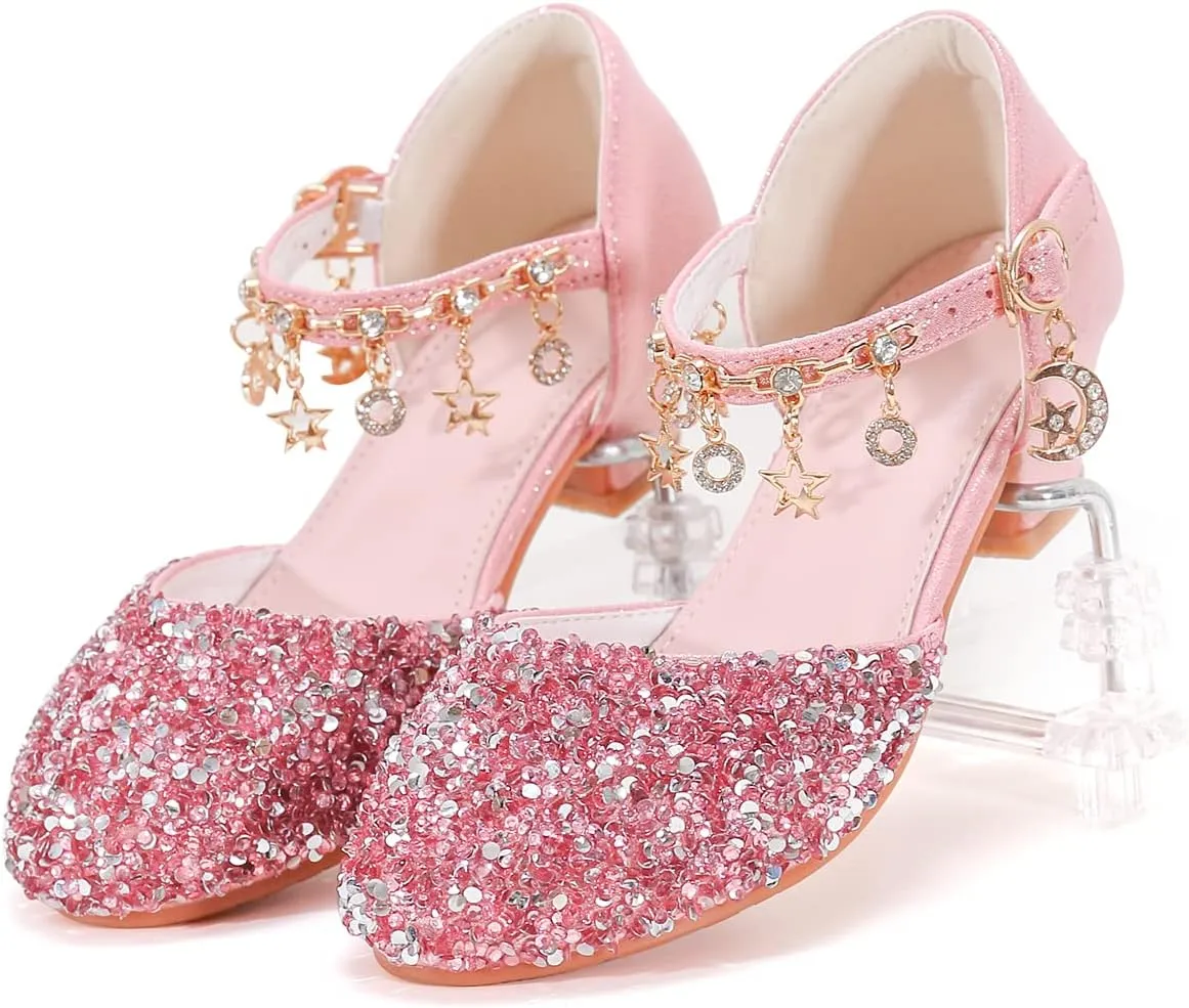 Princess Dress Up Shoes - Cinderella Heels for Little Girls