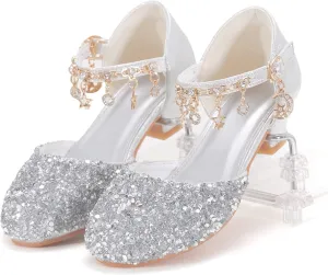 Princess Dress Up Shoes - Cinderella Heels for Little Girls