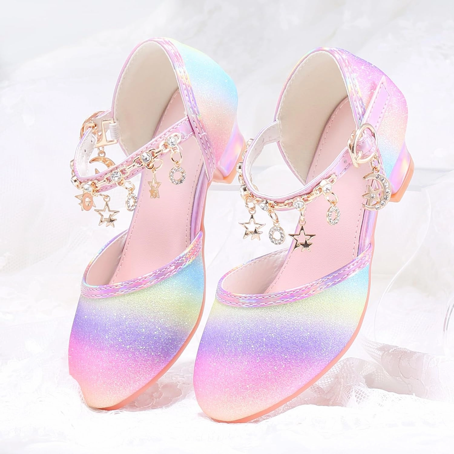 Princess Dress Up Shoes - Cinderella Heels for Little Girls