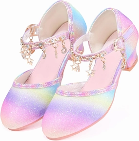 Princess Dress Up Shoes - Cinderella Heels for Little Girls