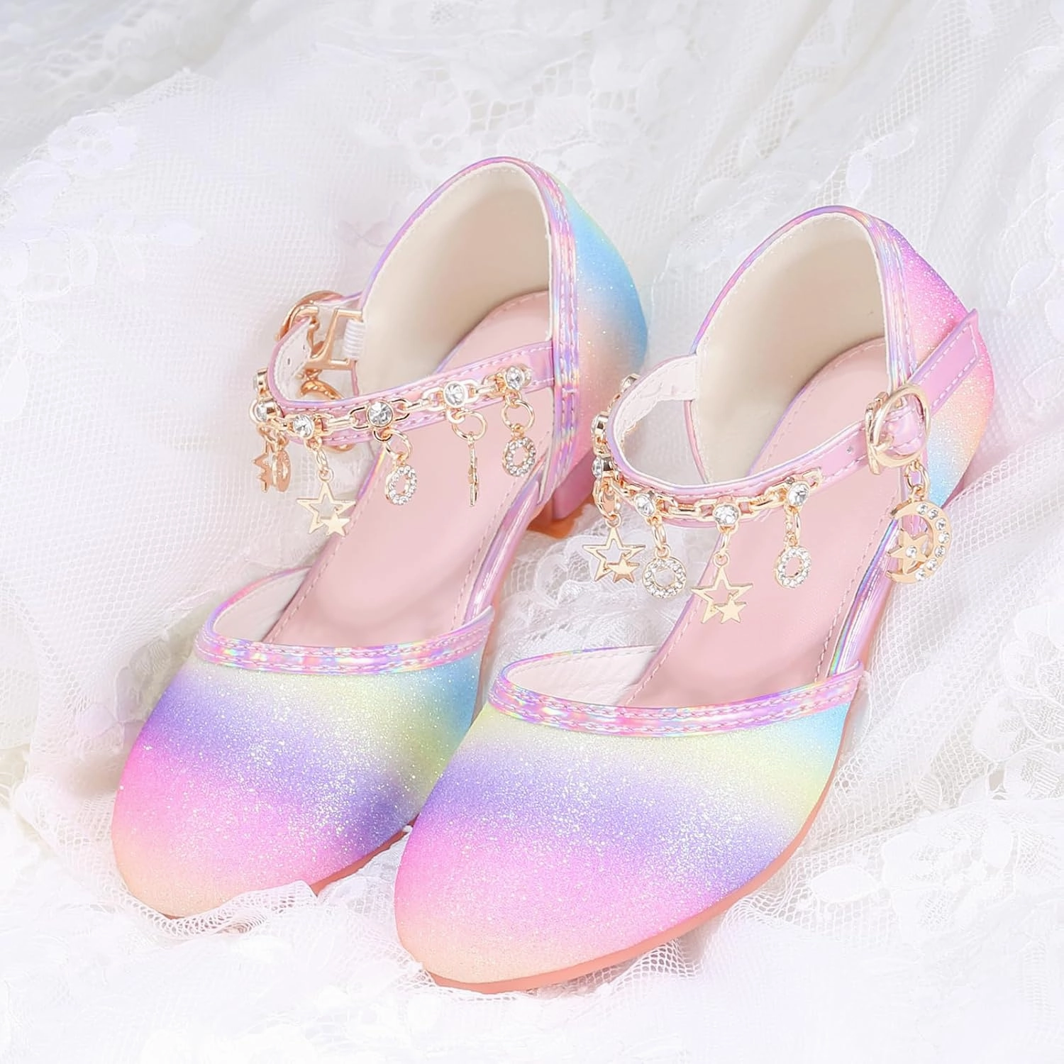 Princess Dress Up Shoes - Cinderella Heels for Little Girls