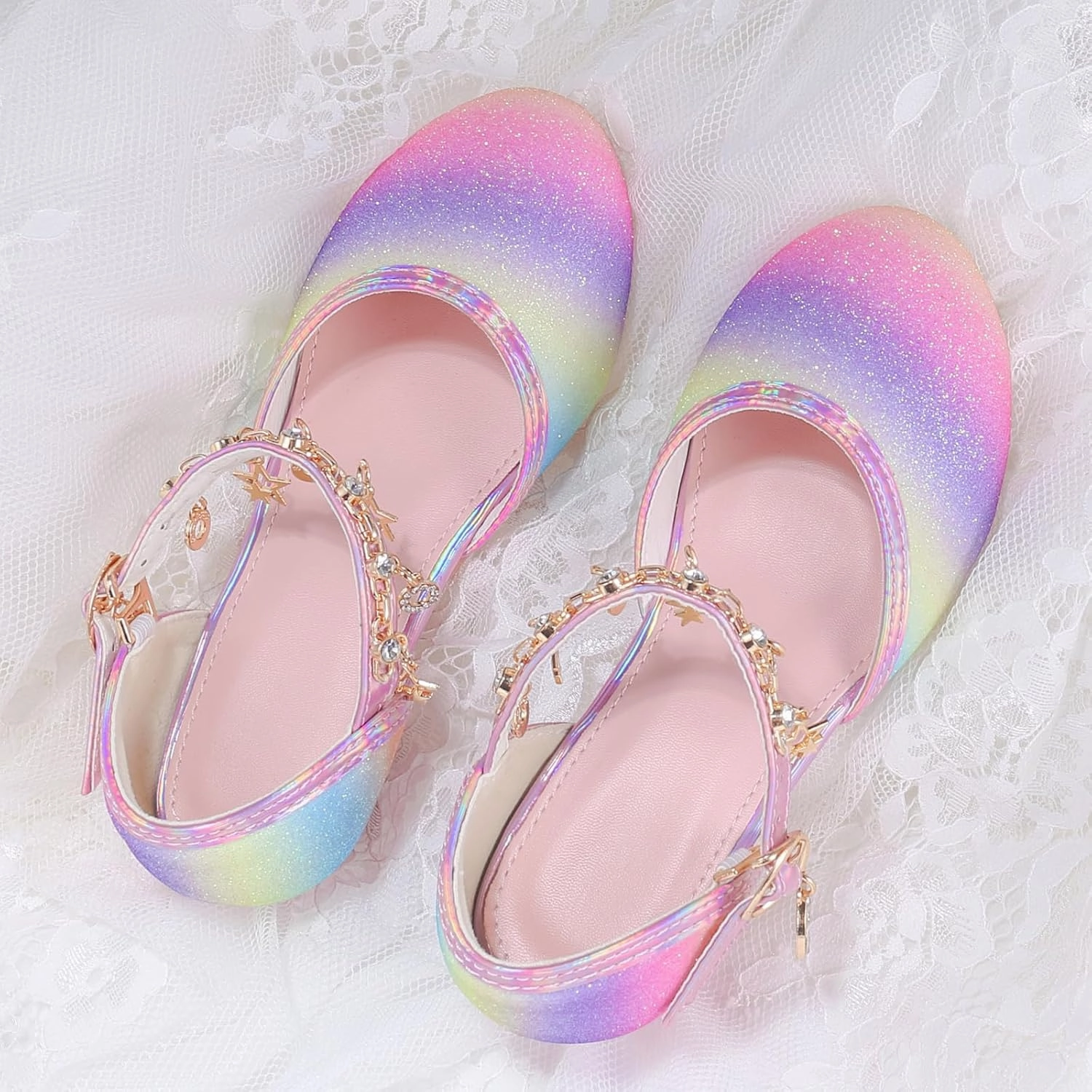 Princess Dress Up Shoes - Cinderella Heels for Little Girls