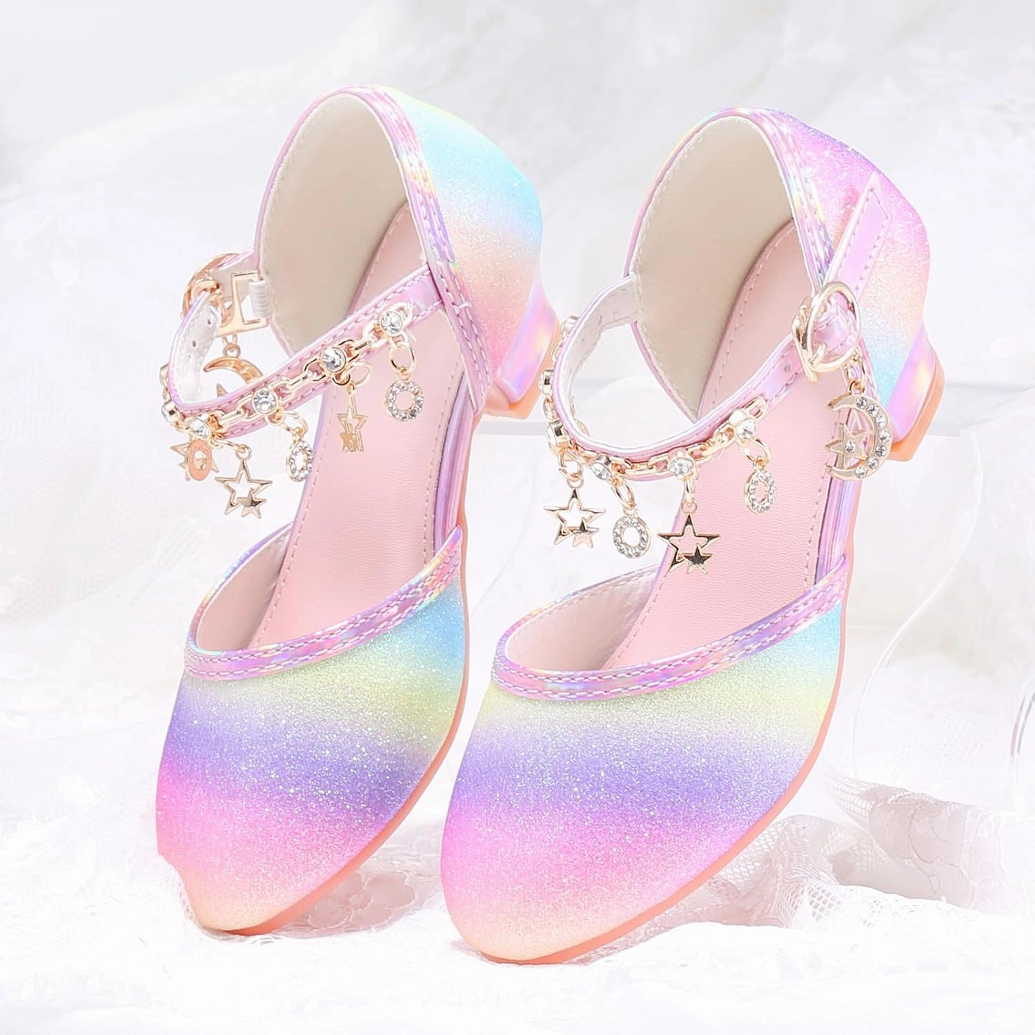 Princess Dress Up Shoes - Cinderella Heels for Little Girls