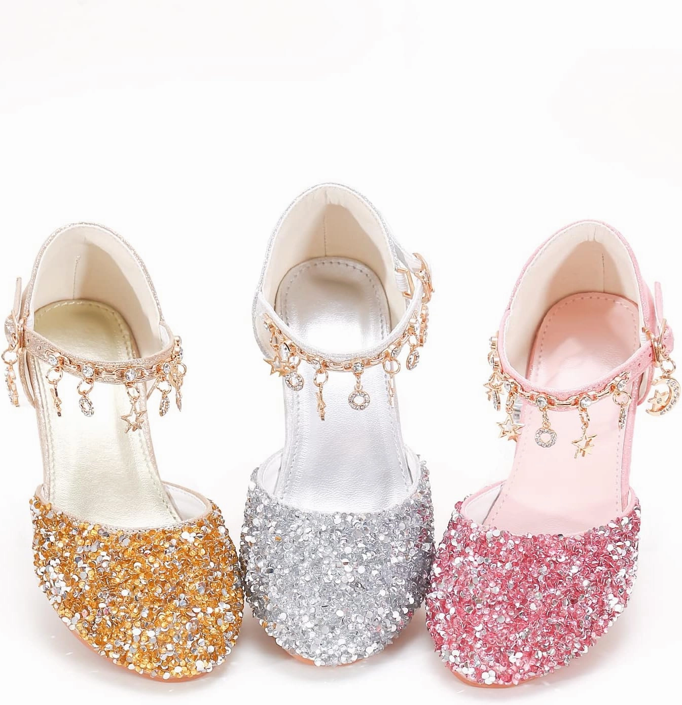 Princess Dress Up Shoes - Cinderella Heels for Little Girls