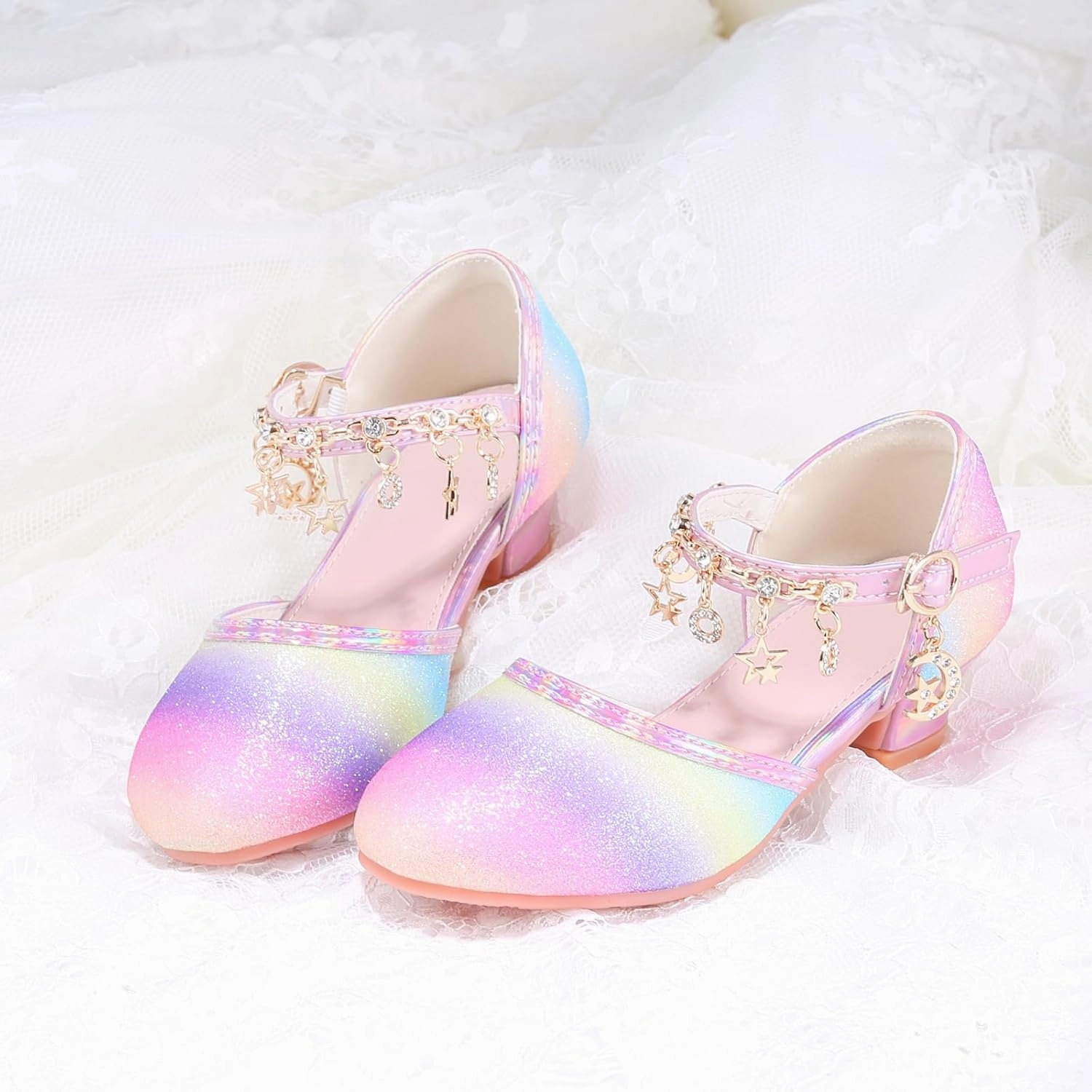 Princess Dress Up Shoes - Cinderella Heels for Little Girls