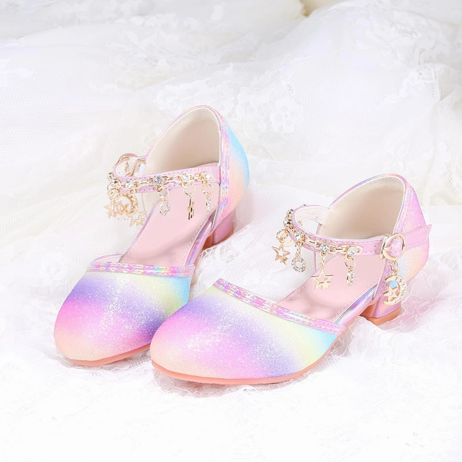 Princess Dress Up Shoes - Cinderella Heels for Little Girls