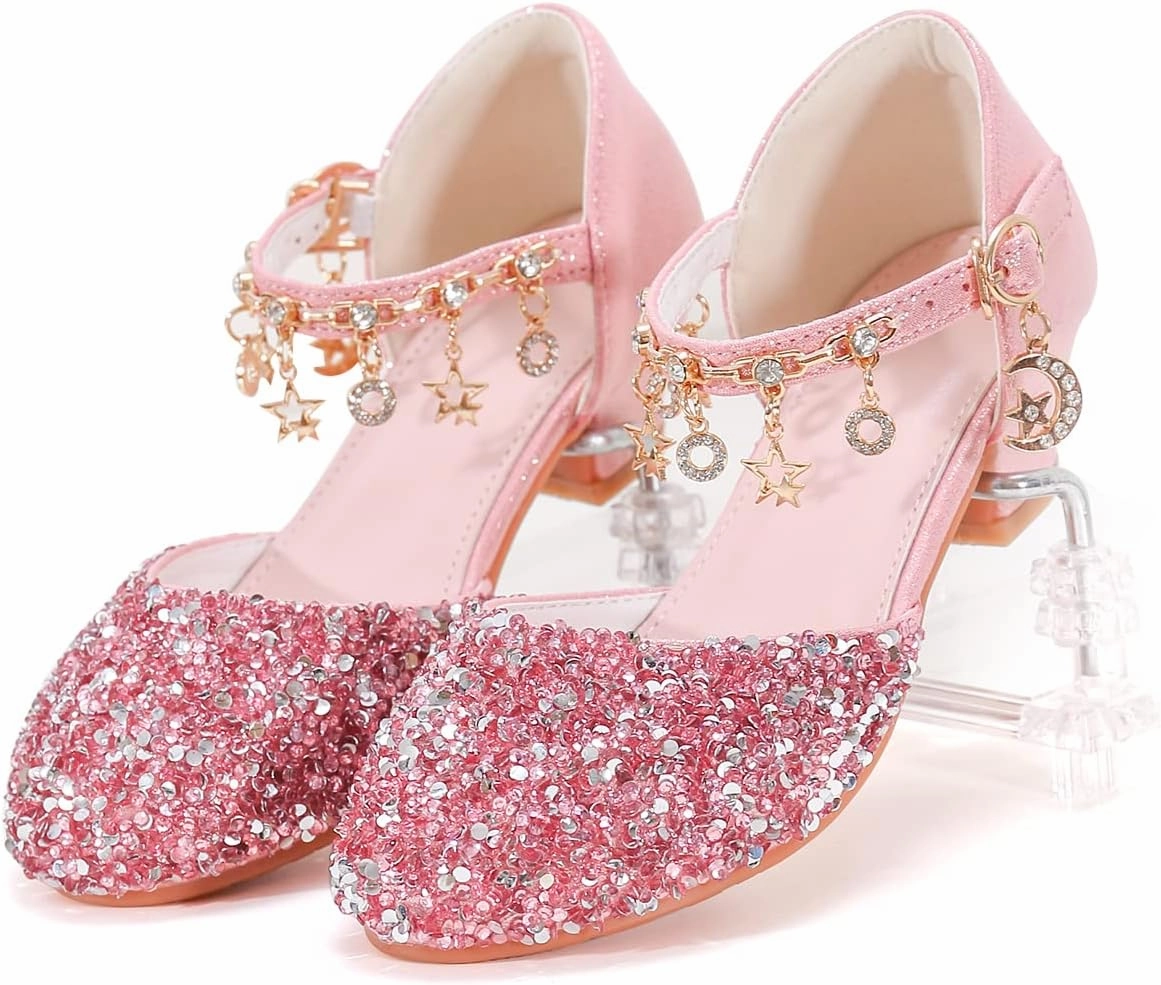 Princess Dress Up Shoes - Cinderella Heels for Little Girls