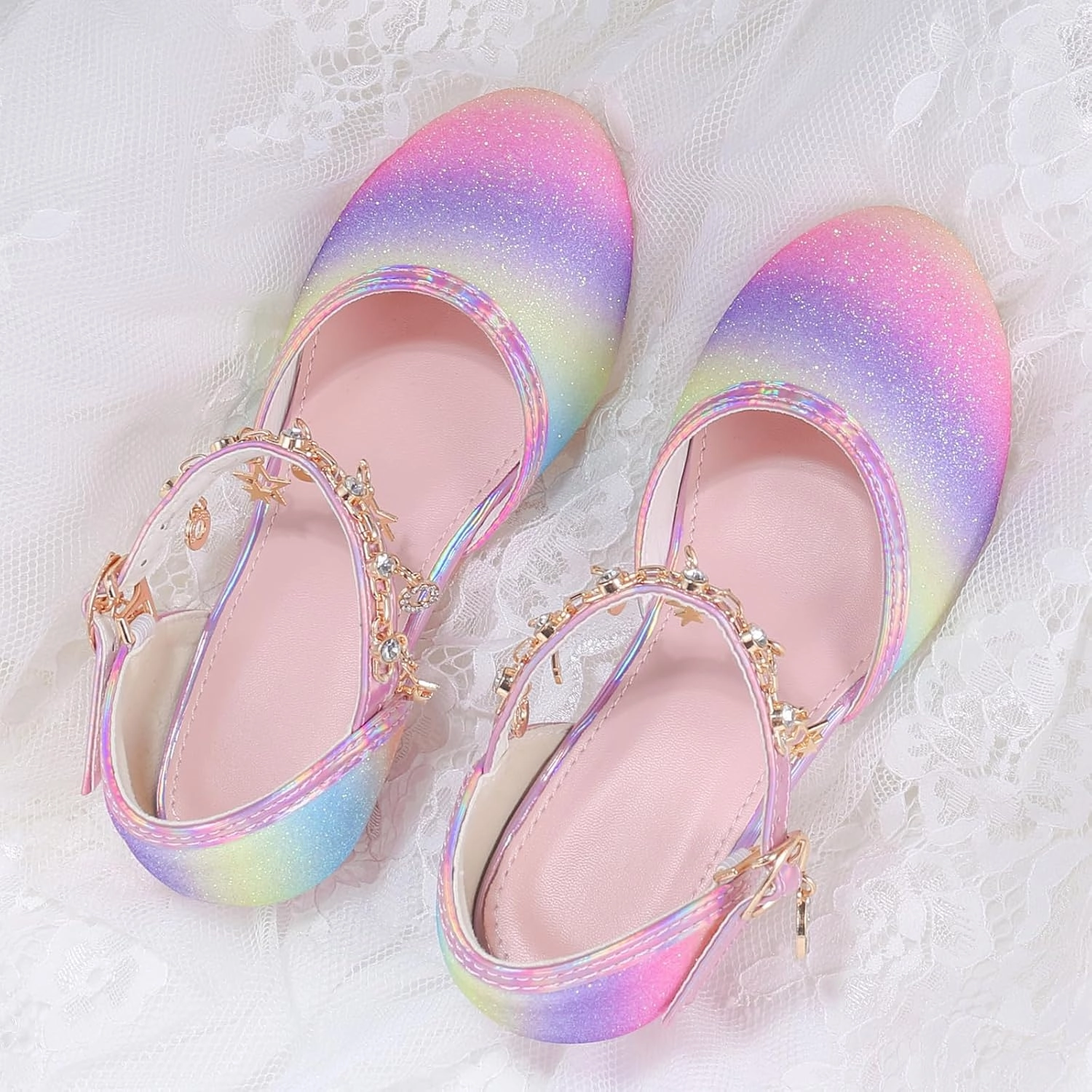 Princess Dress Up Shoes - Cinderella Heels for Little Girls