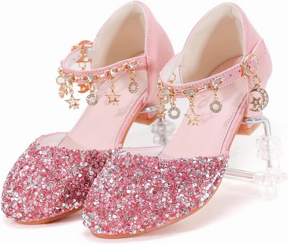 Princess Dress Up Shoes - Cinderella Heels for Little Girls