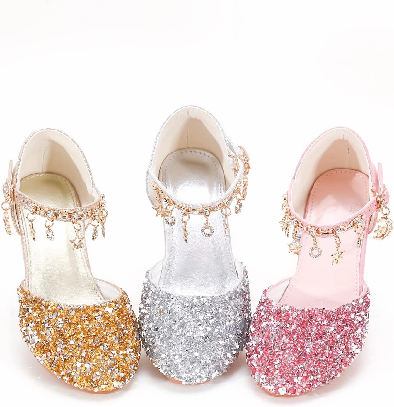 Princess Dress Up Shoes - Cinderella Heels for Little Girls