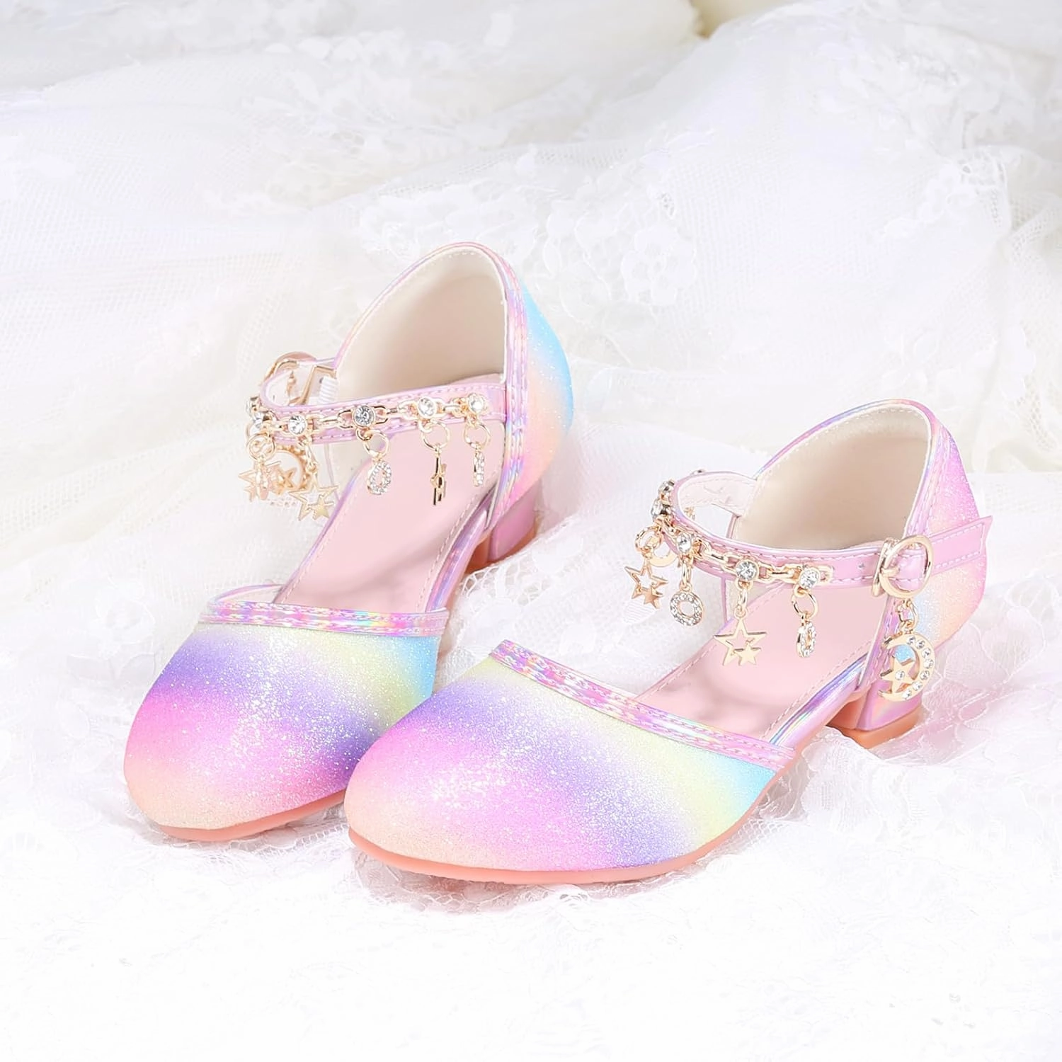 Princess Dress Up Shoes - Cinderella Heels for Little Girls