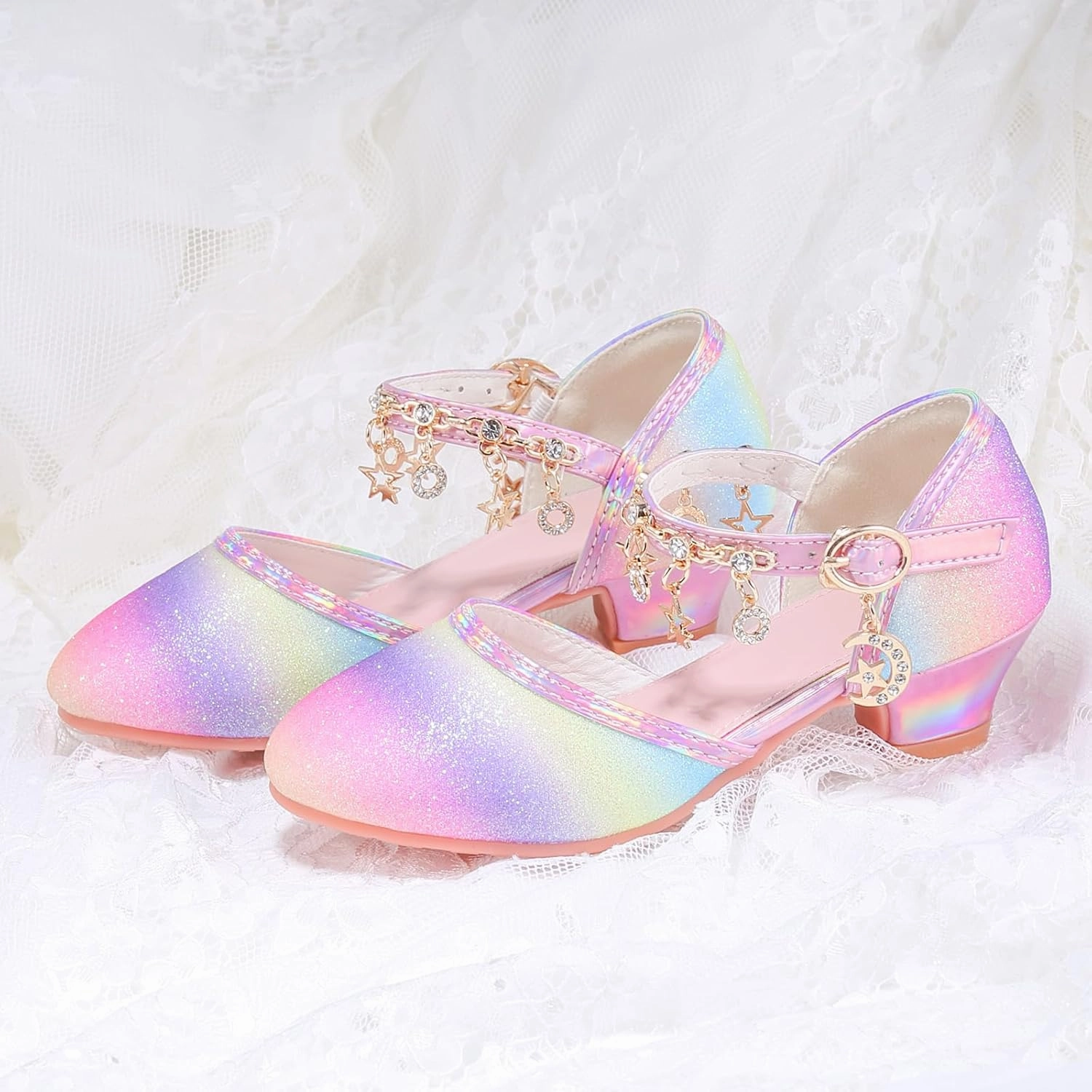 Princess Dress Up Shoes - Cinderella Heels for Little Girls