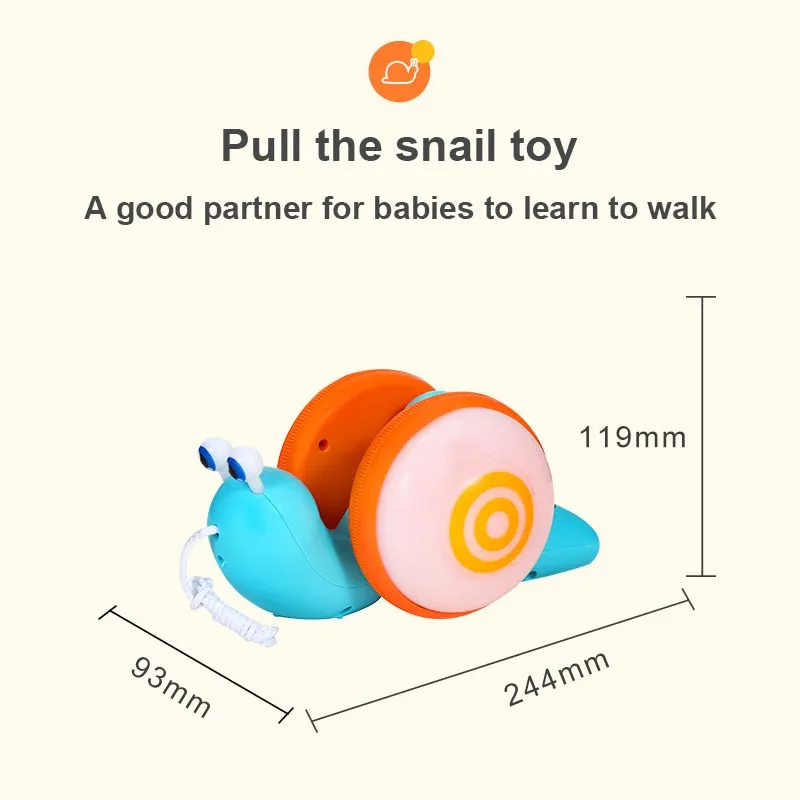 Pull String Snail Toy