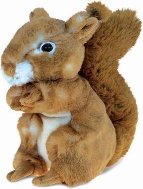 Puzzled DolliBu Plush Squirrel Stuffed Animal - Soft Plush Huggable Brown Squirrel, Adorable Squirrel Plush Toy, Cute Wild Life Cuddle Gifts for Kids - 8 Inch