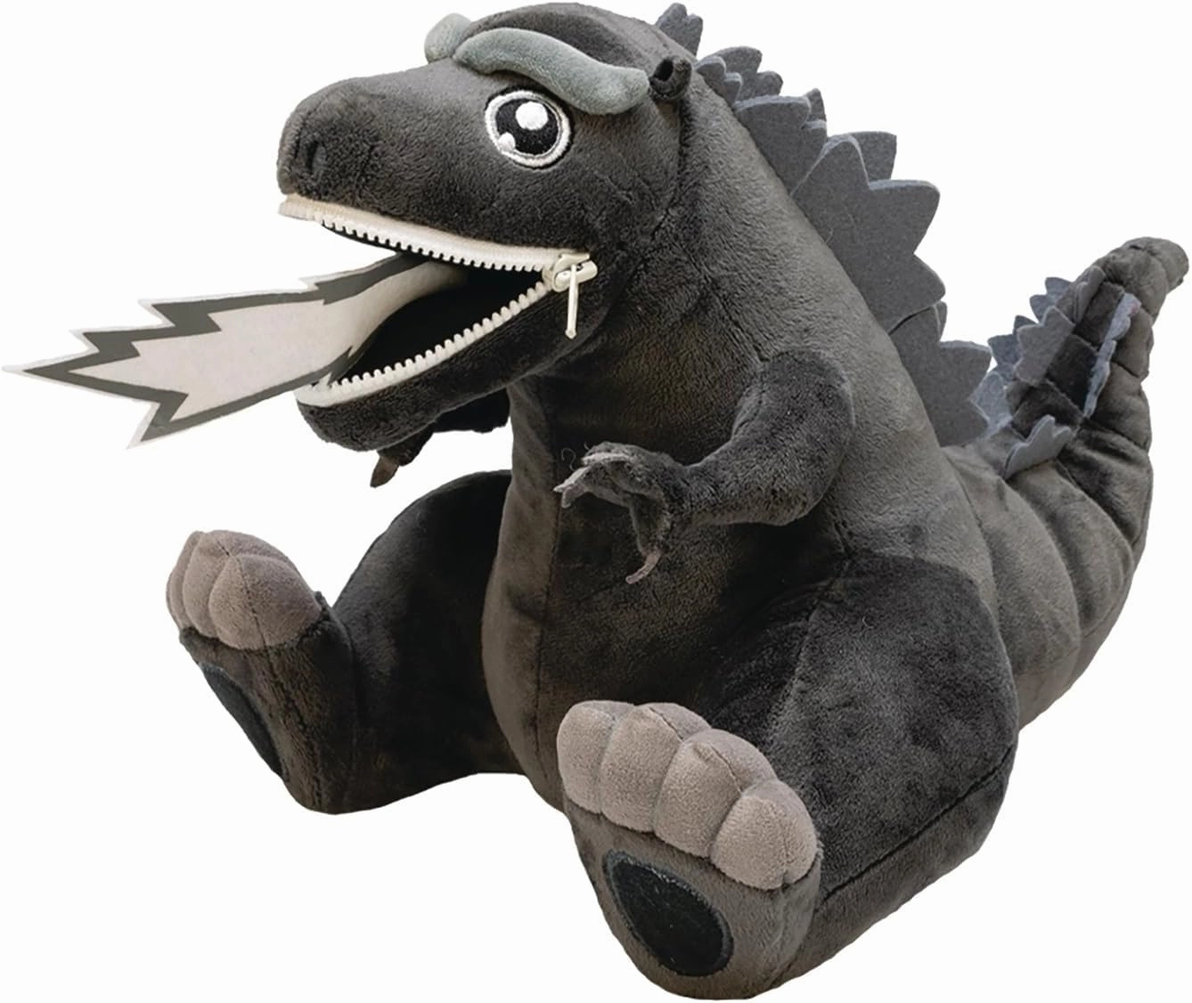 QMx Godzilla Black and White PX ZIPPERMOUTH Plush