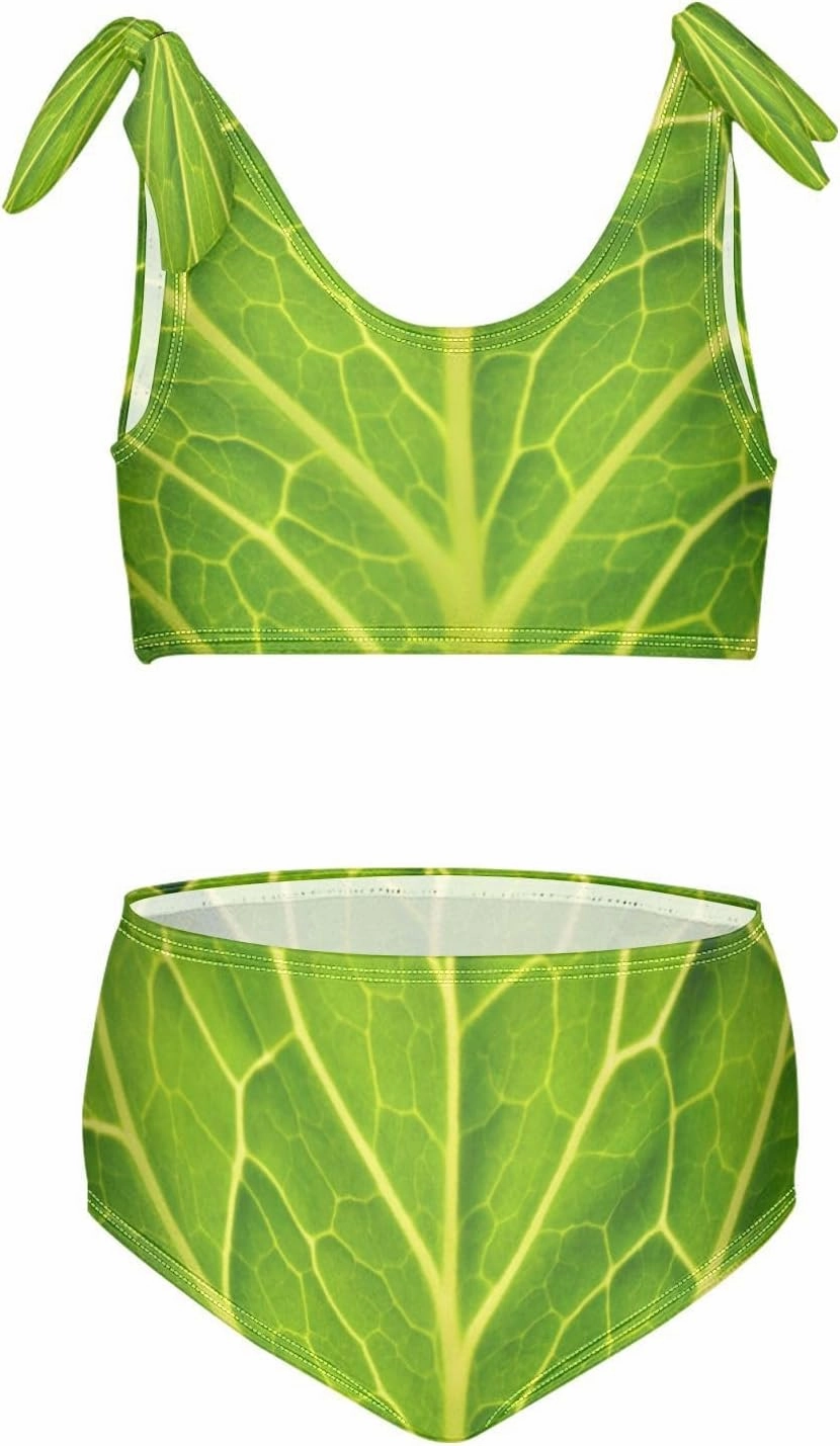 QUGRL Girls Swimsuit Two Piece Swimwear Bathing Suit for Girls Tankini Bikini Set Size 3-12T