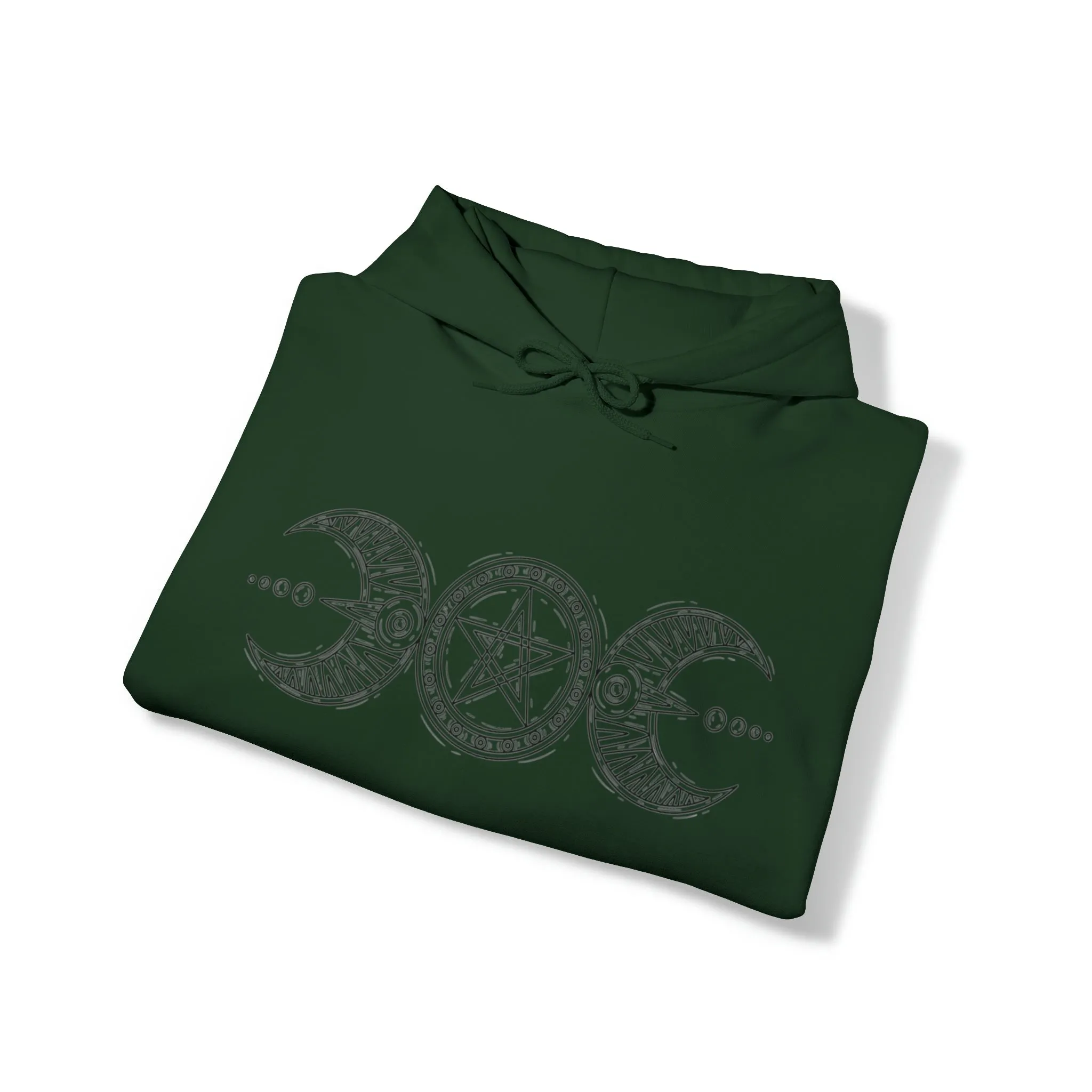 "Triple Goddess with Pentacle " Hooded Sweatshirt