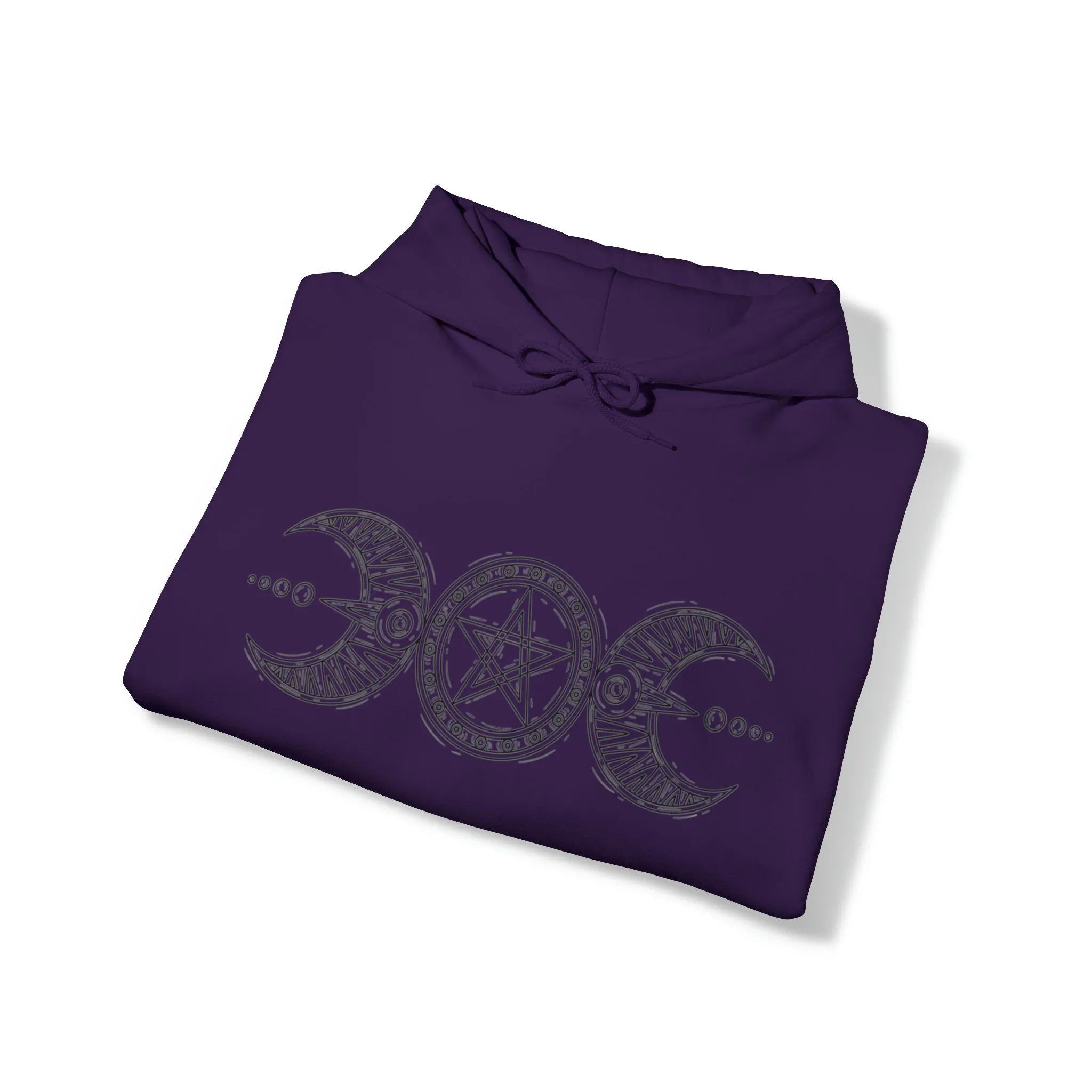 "Triple Goddess with Pentacle " Hooded Sweatshirt