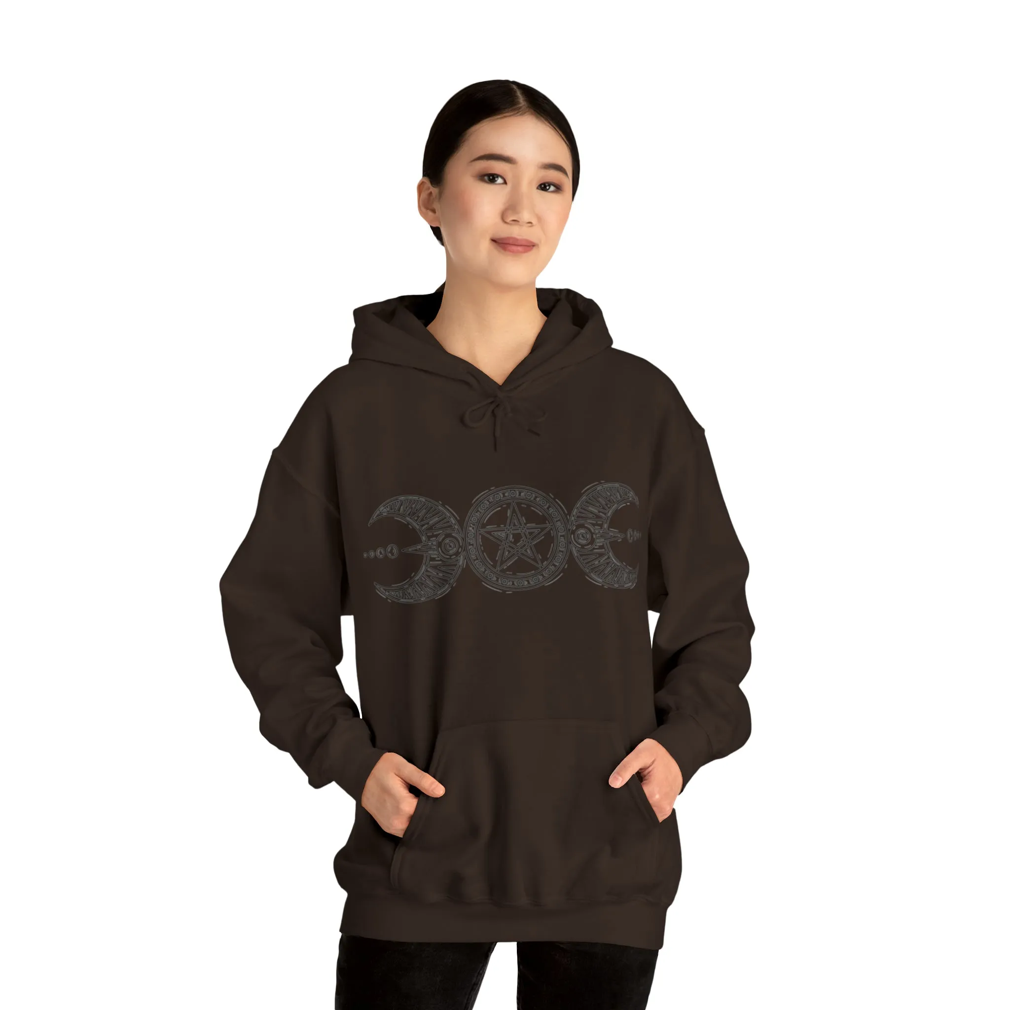 "Triple Goddess with Pentacle " Hooded Sweatshirt