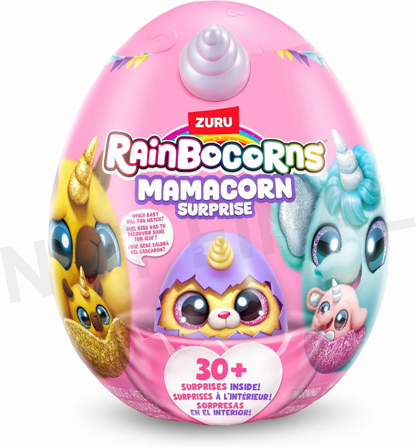 Rainbocorns Mamacorn Surprise by ZURU, Collectible Plush Toy for Girls 3 