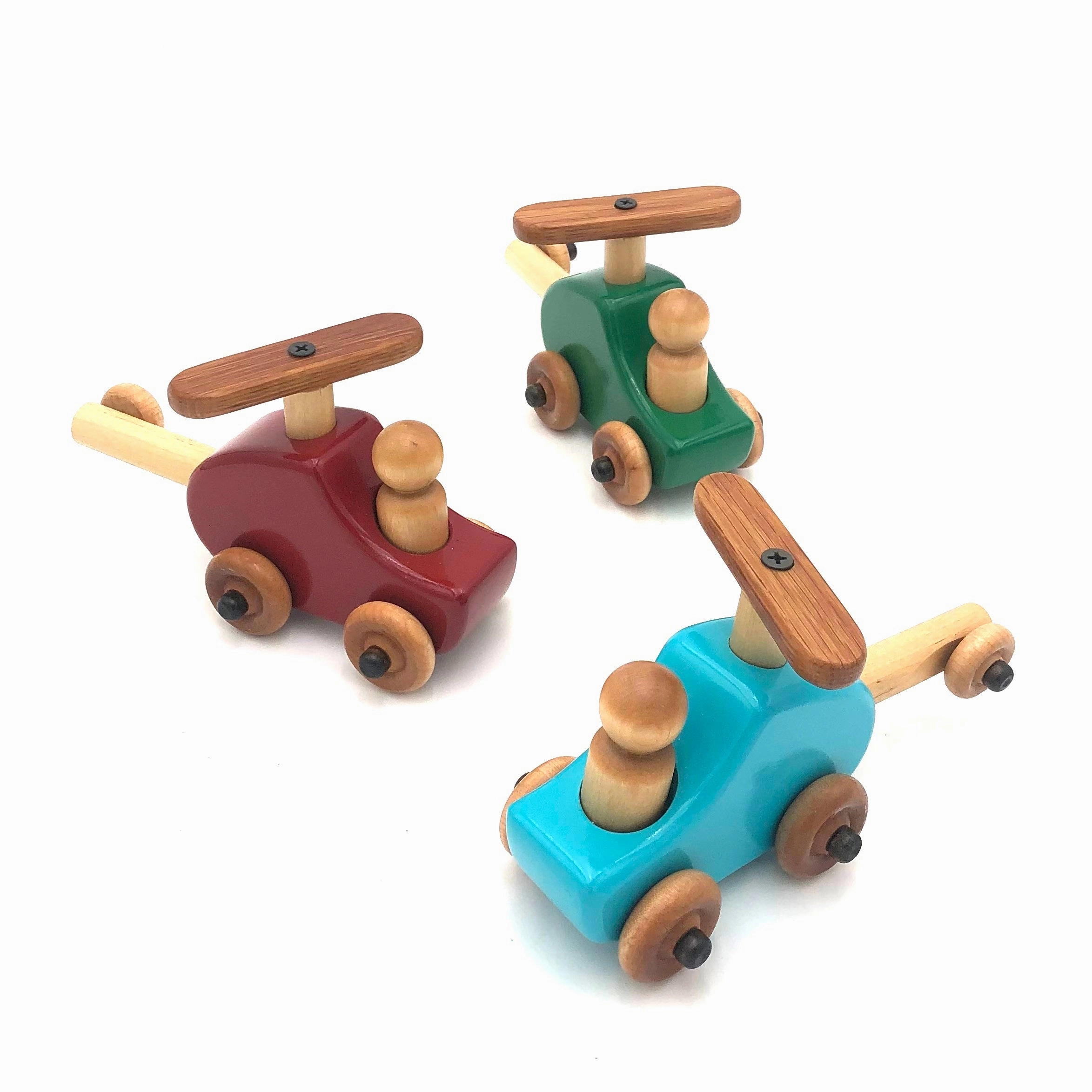 Rarebirds - Wooden Toys - Helicopter (Assorted Designs)