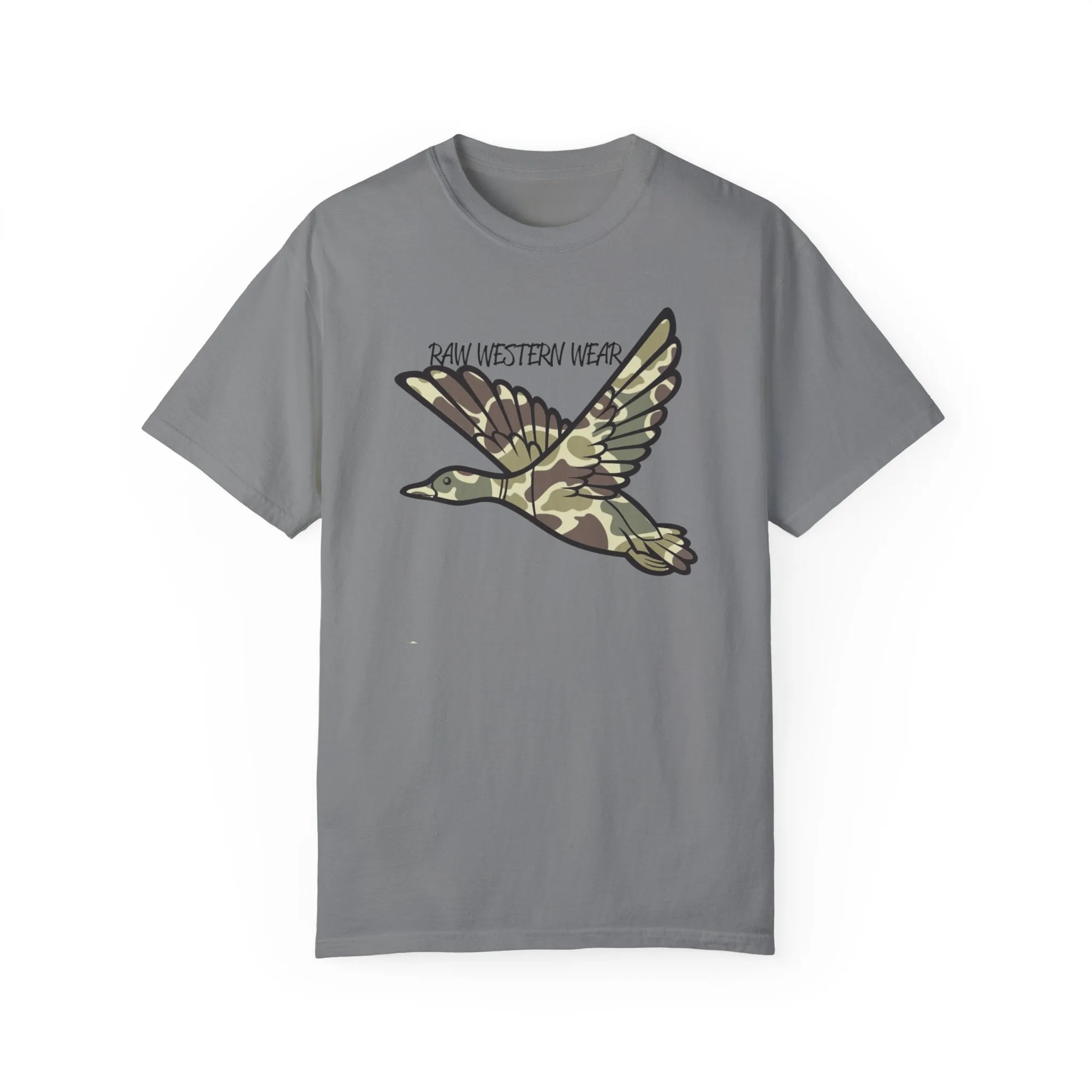 Raw Western Wear Old School Camo Mallard  - Classic Cotton Tee