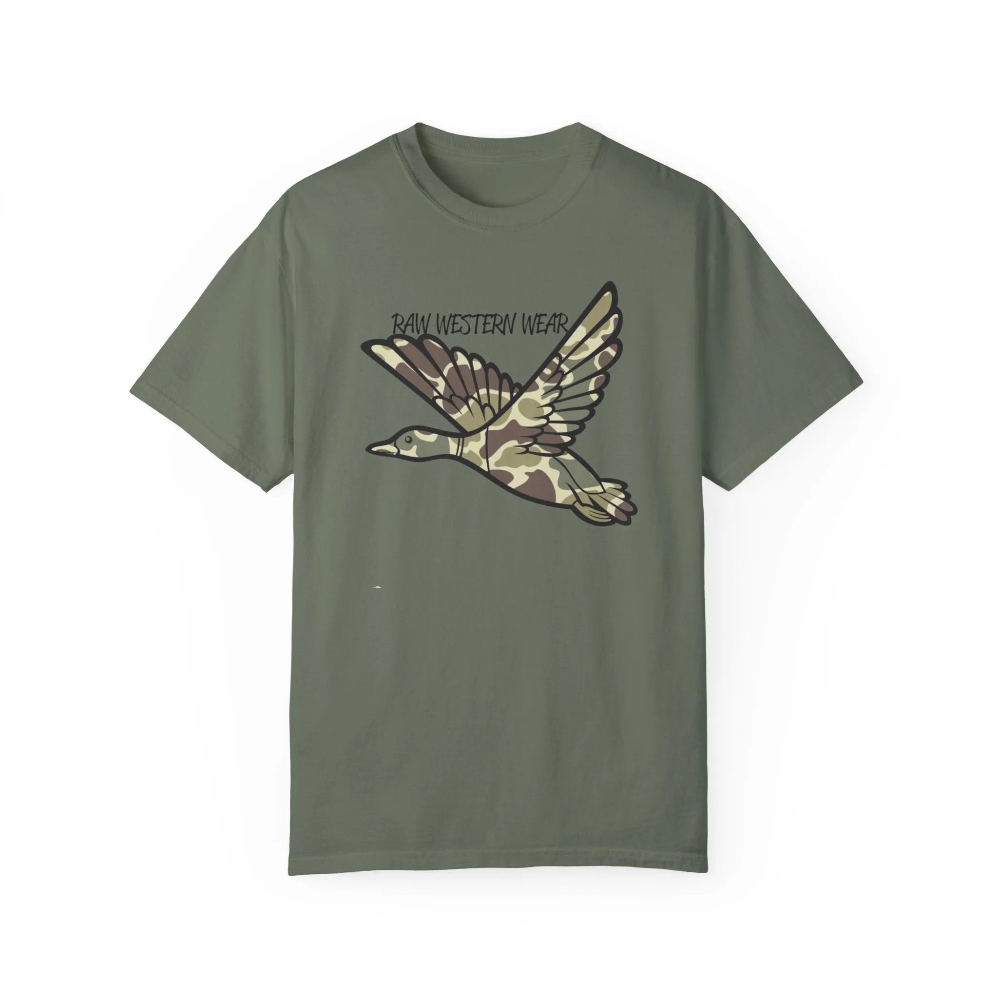 Raw Western Wear Old School Camo Mallard  - Classic Cotton Tee