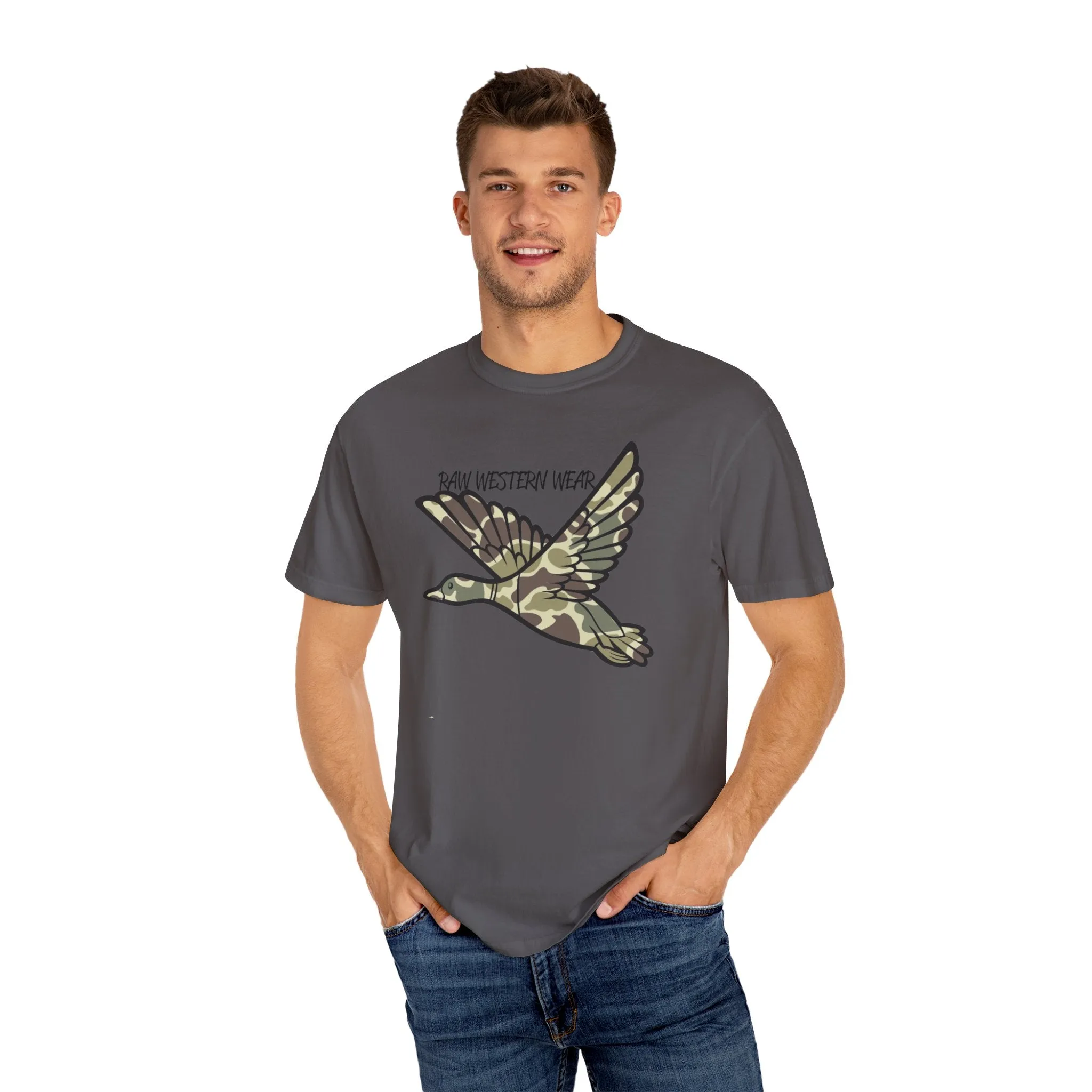 Raw Western Wear Old School Camo Mallard  - Classic Cotton Tee