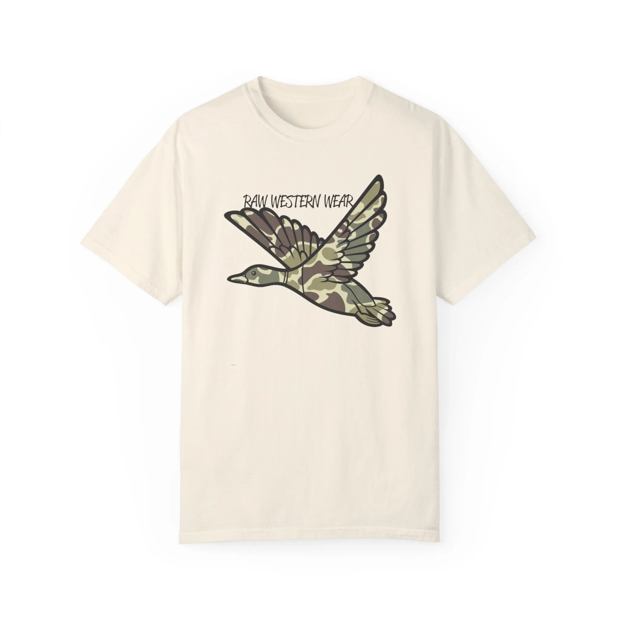 Raw Western Wear Old School Camo Mallard  - Classic Cotton Tee