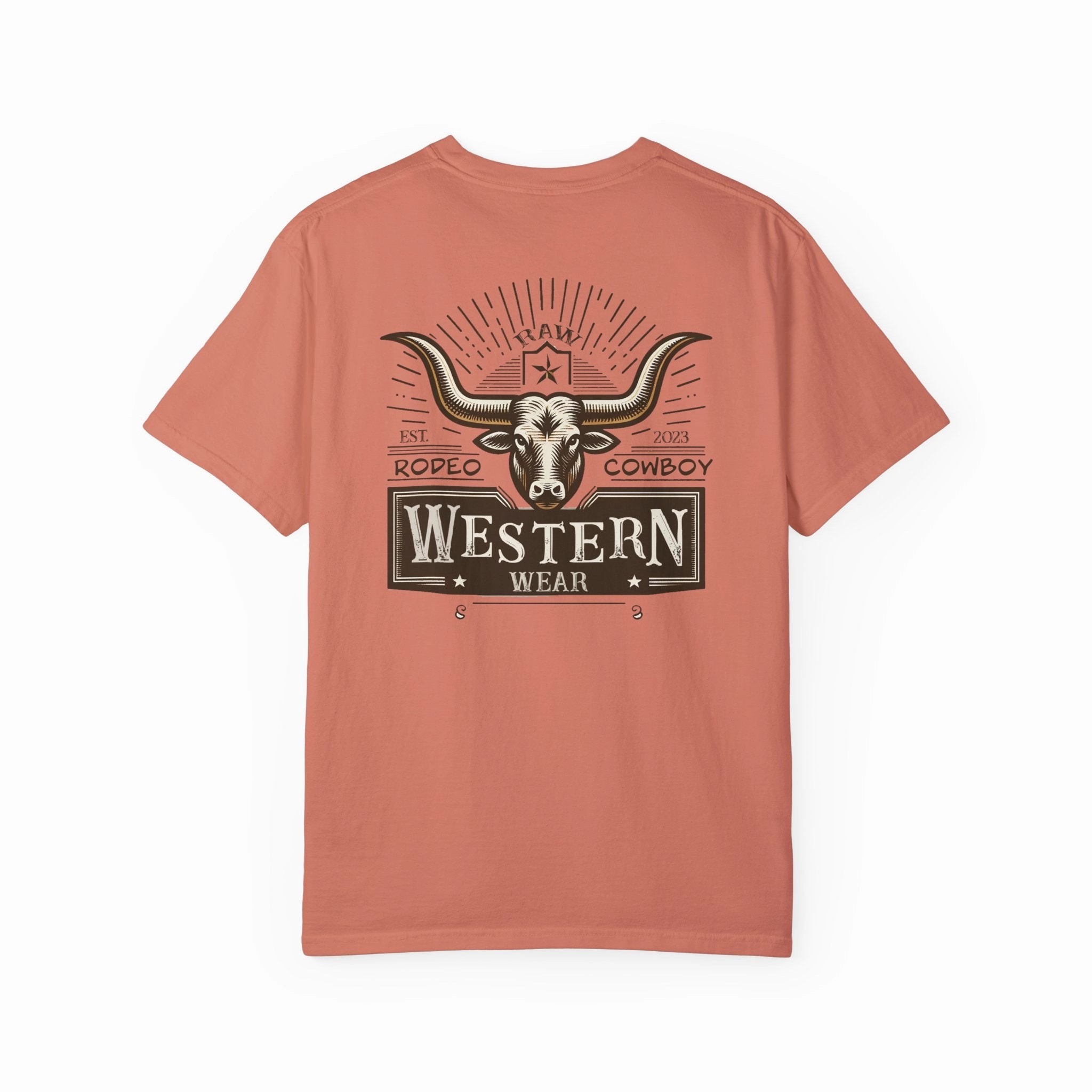 Raw Western Wear Long Horn - Classic Cotton Tee