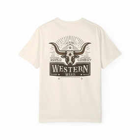 Raw Western Wear Long Horn - Classic Cotton Tee