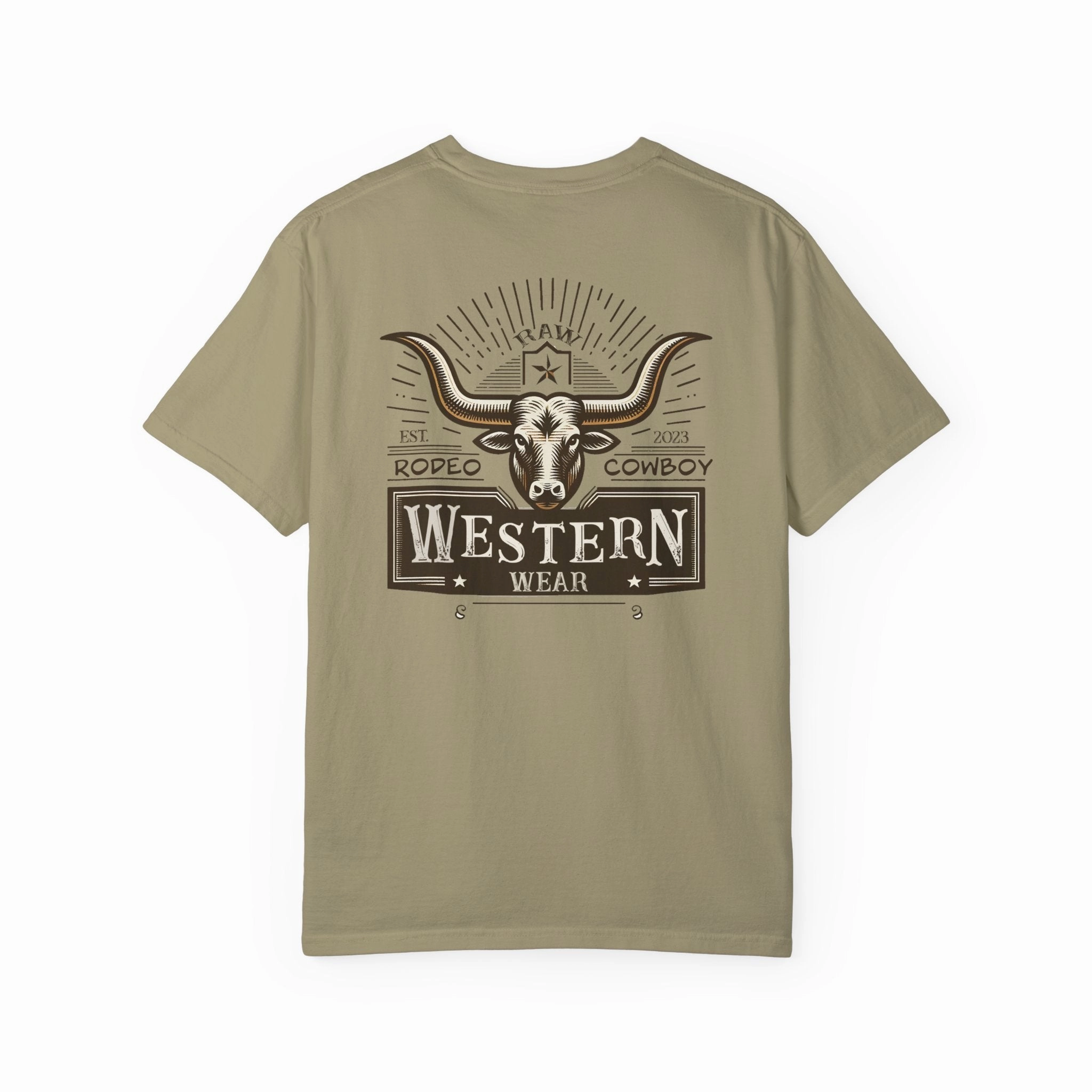 Raw Western Wear Long Horn - Classic Cotton Tee