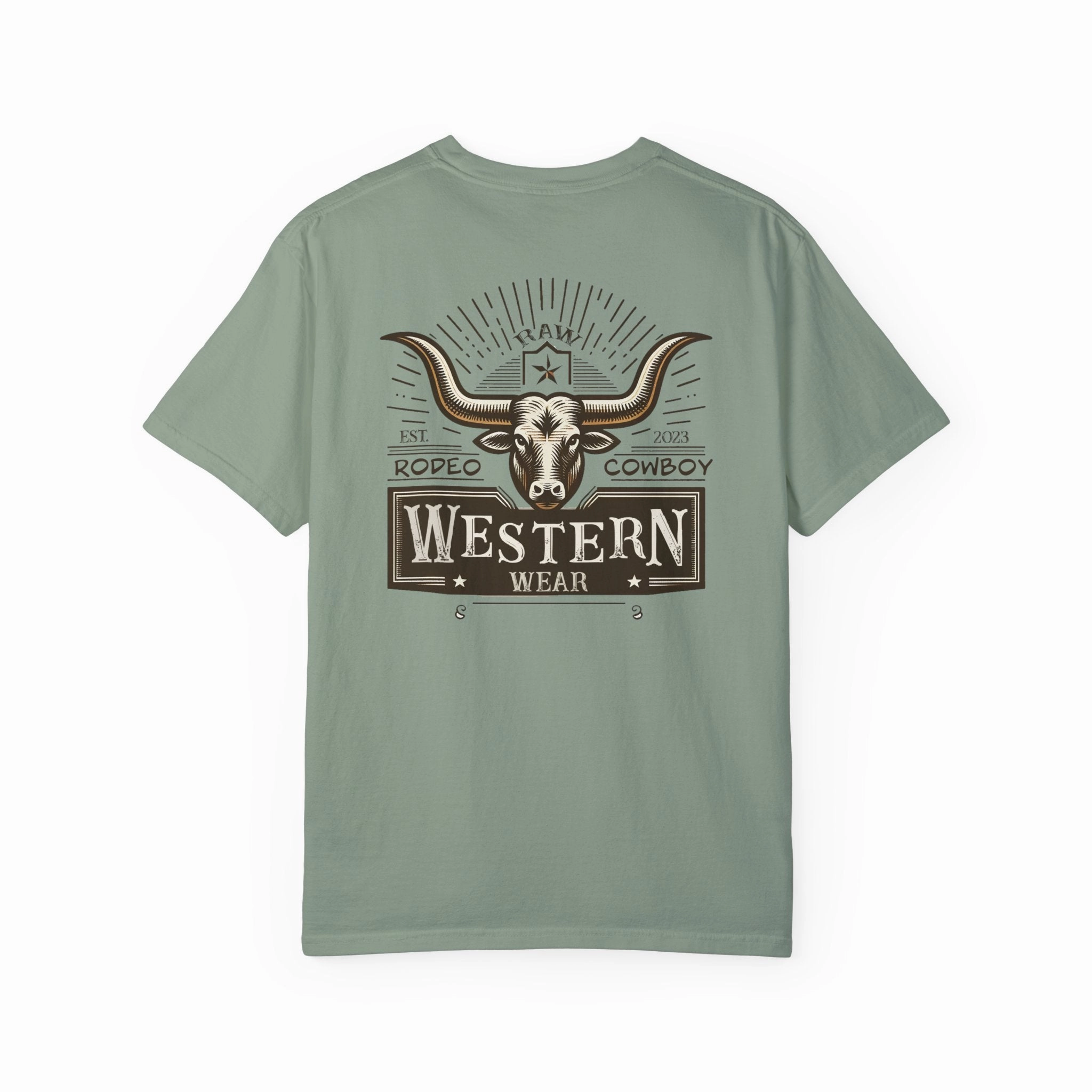 Raw Western Wear Long Horn - Classic Cotton Tee