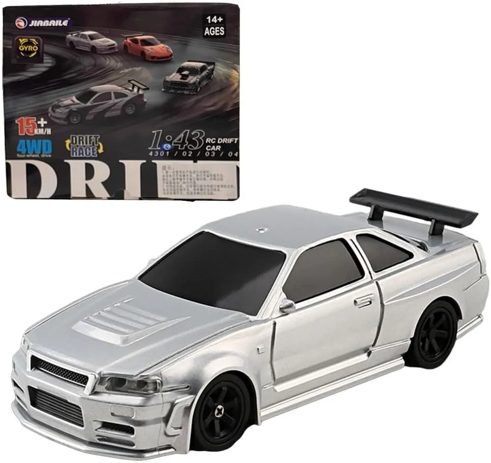 RC Car for Adults, 1/43 Scale High Speed Remote Control Cars Model, RC Racing Car Mini Electric Sport Vehicle Creative Gifts - RTR