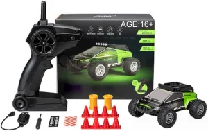 RC Car, S638 1/32 2.4G RC Mini Electric Drift Off-Road Vehicle Model, High Speed RC Drift Car RC Truck, Halloween Surprising Present for Boys (RTR Version/Green)