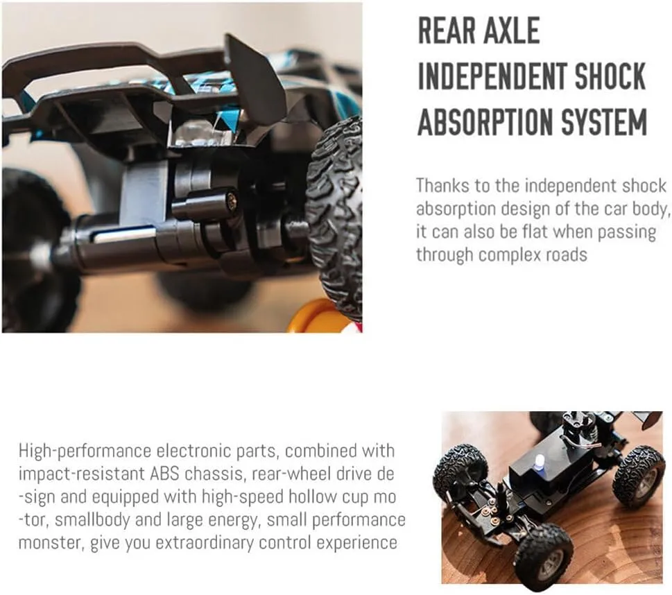 RC Car, S638 1/32 2.4G RC Mini Electric Drift Off-Road Vehicle Model, High Speed RC Drift Car RC Truck, Halloween Surprising Present for Boys (RTR Version/Green)