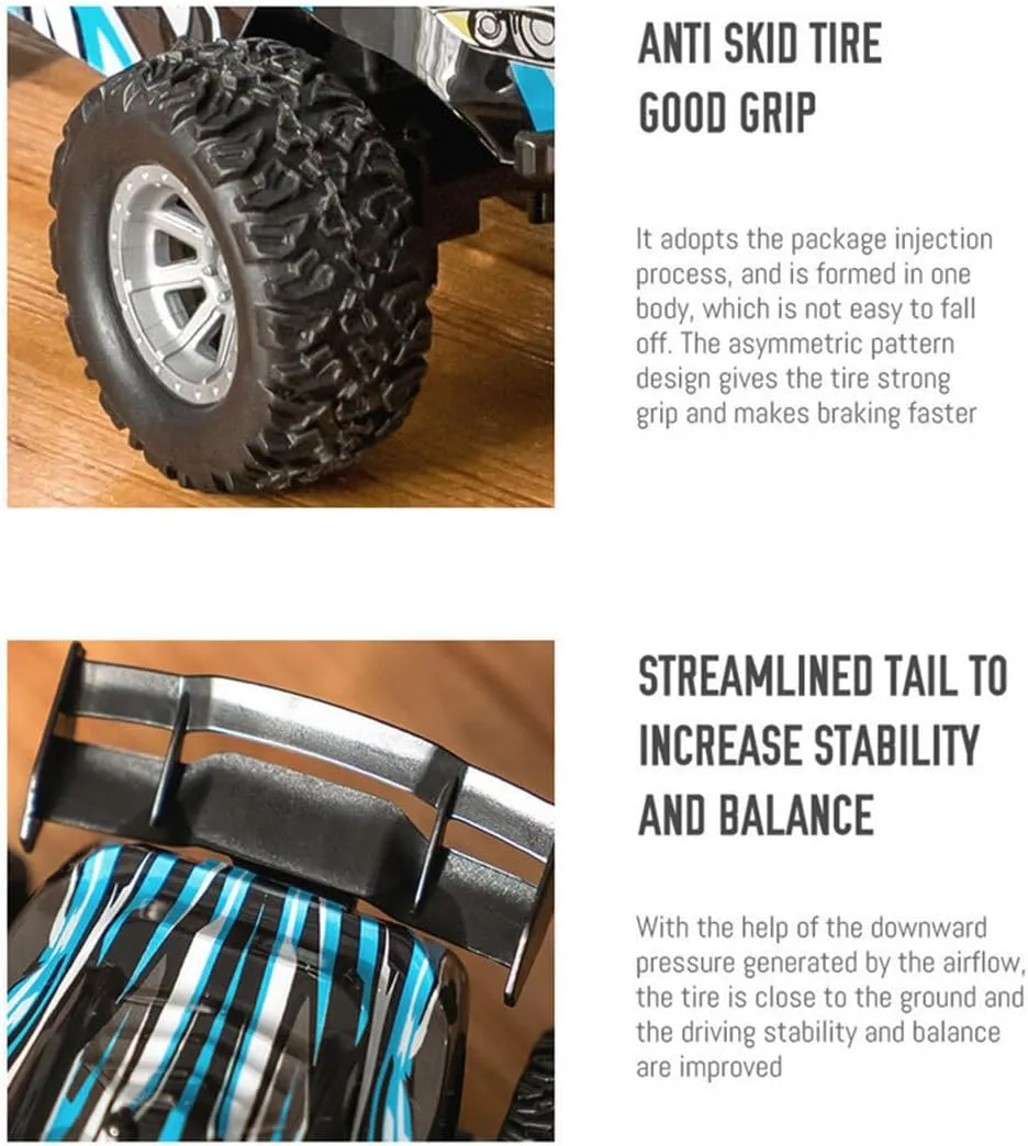 RC Car, S638 1/32 2.4G RC Mini Electric Drift Off-Road Vehicle Model, High Speed RC Drift Car RC Truck, Halloween Surprising Present for Boys (RTR Version/Green)