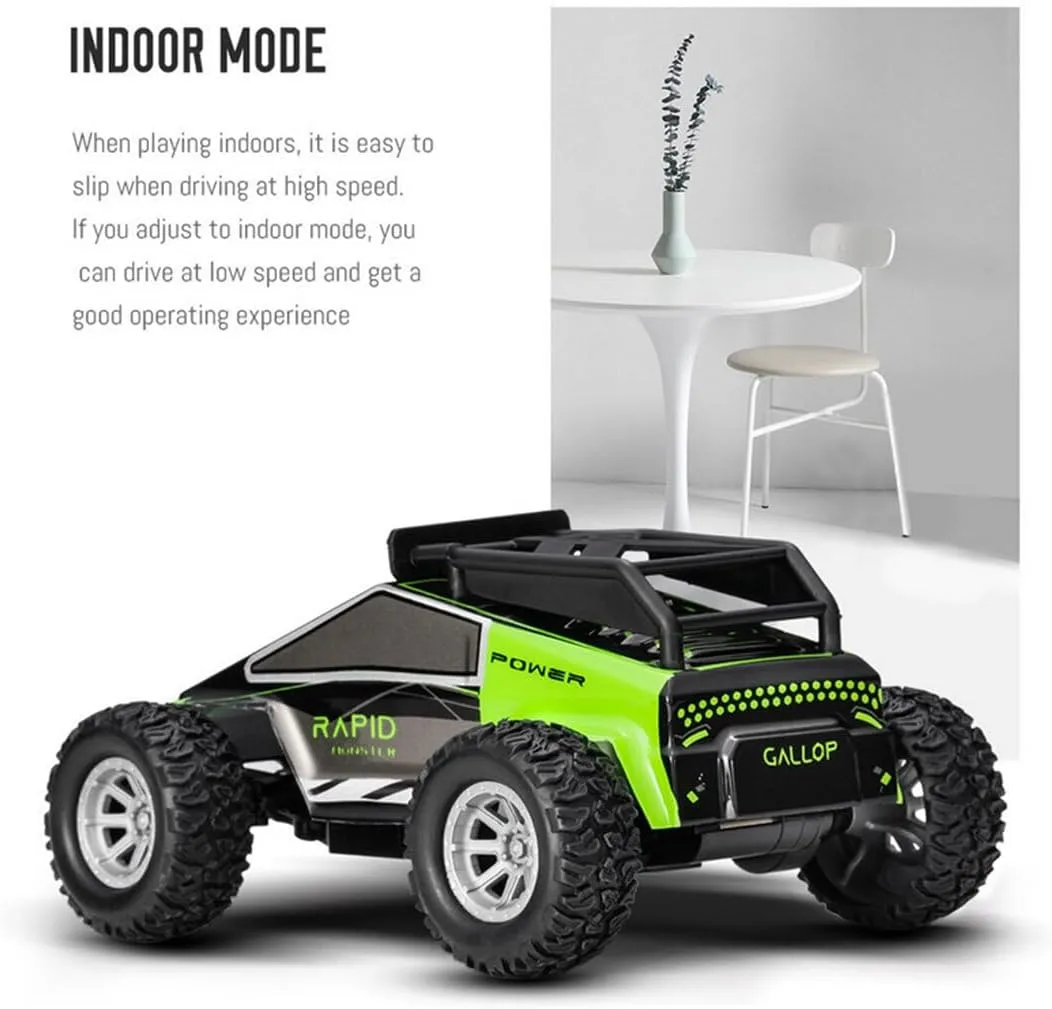 RC Car, S638 1/32 2.4G RC Mini Electric Drift Off-Road Vehicle Model, High Speed RC Drift Car RC Truck, Halloween Surprising Present for Boys (RTR Version/Green)