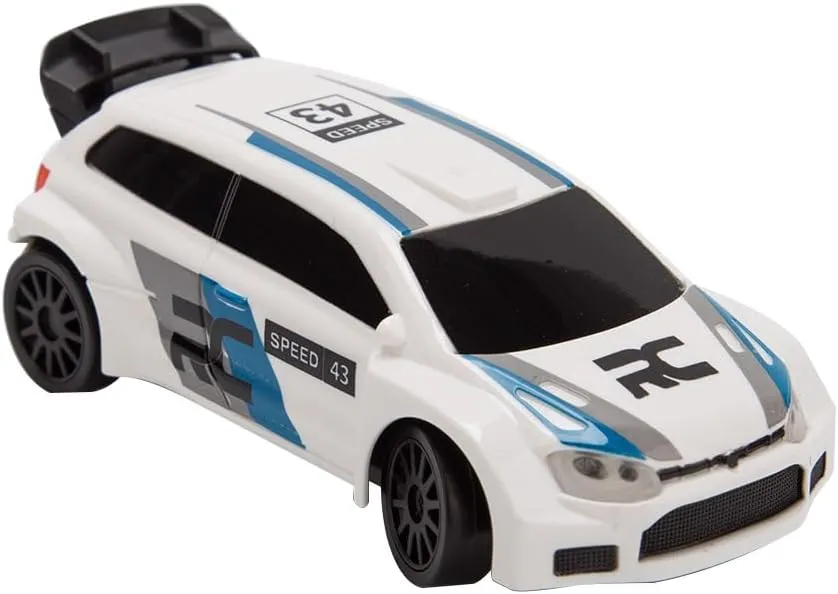 RC Drift Car with Gyroscope, 1/43 Scale 2.4G 4WD Full-Proportional Mini Electric Remote Control Racing Sports Car Model with LED Lights, Hobby RC Model Indoor for Adult (RTR Version)