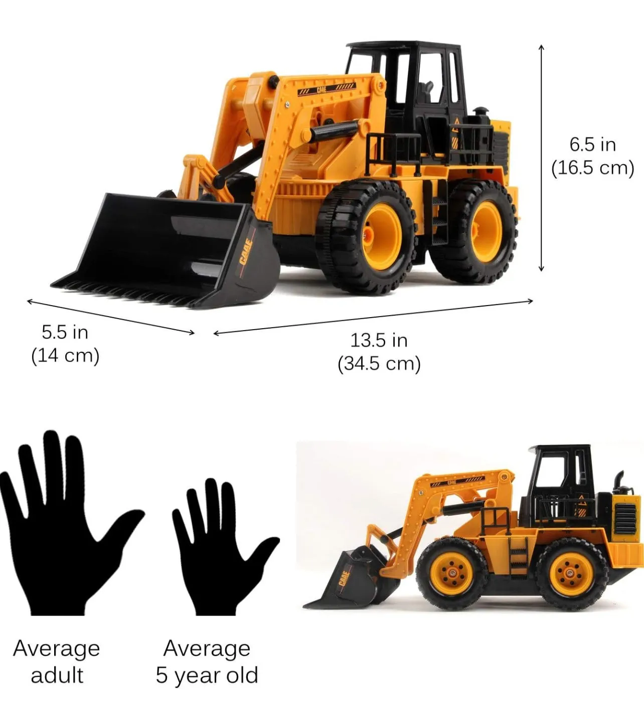 RC Excavator - 1:14 6 Channel Engineering Bulldozer