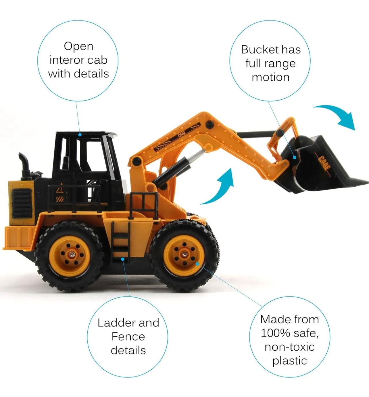 RC Excavator - 1:14 6 Channel Engineering Bulldozer