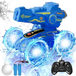 RC Submarine, 4-in-1 Waterproof Remote Control Car with Water Gun, Pool Toys for Kids Age 4-8 8-12, Amphibious RC Cars & RC Boat, Summer Outdoor Play Toy for Boy Girl Age 3  Birthday Gift