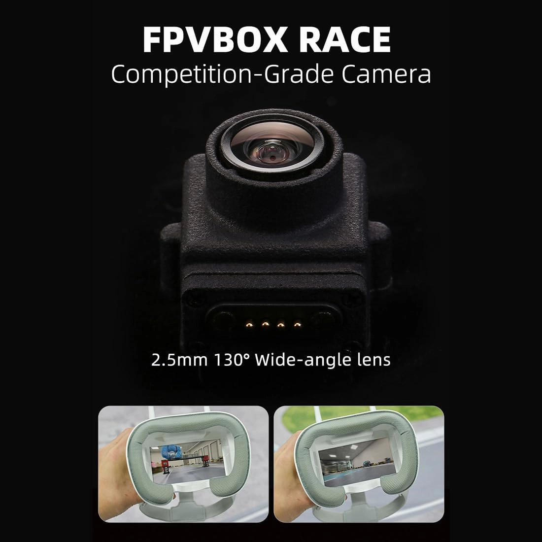 RC Rock Crawler, 1/64 Scale 2.4G Full Proportional RC Mini Electric Climbing Off-Road Car Model, Gift for Adults, RTR FPV Goggles Version/Grey