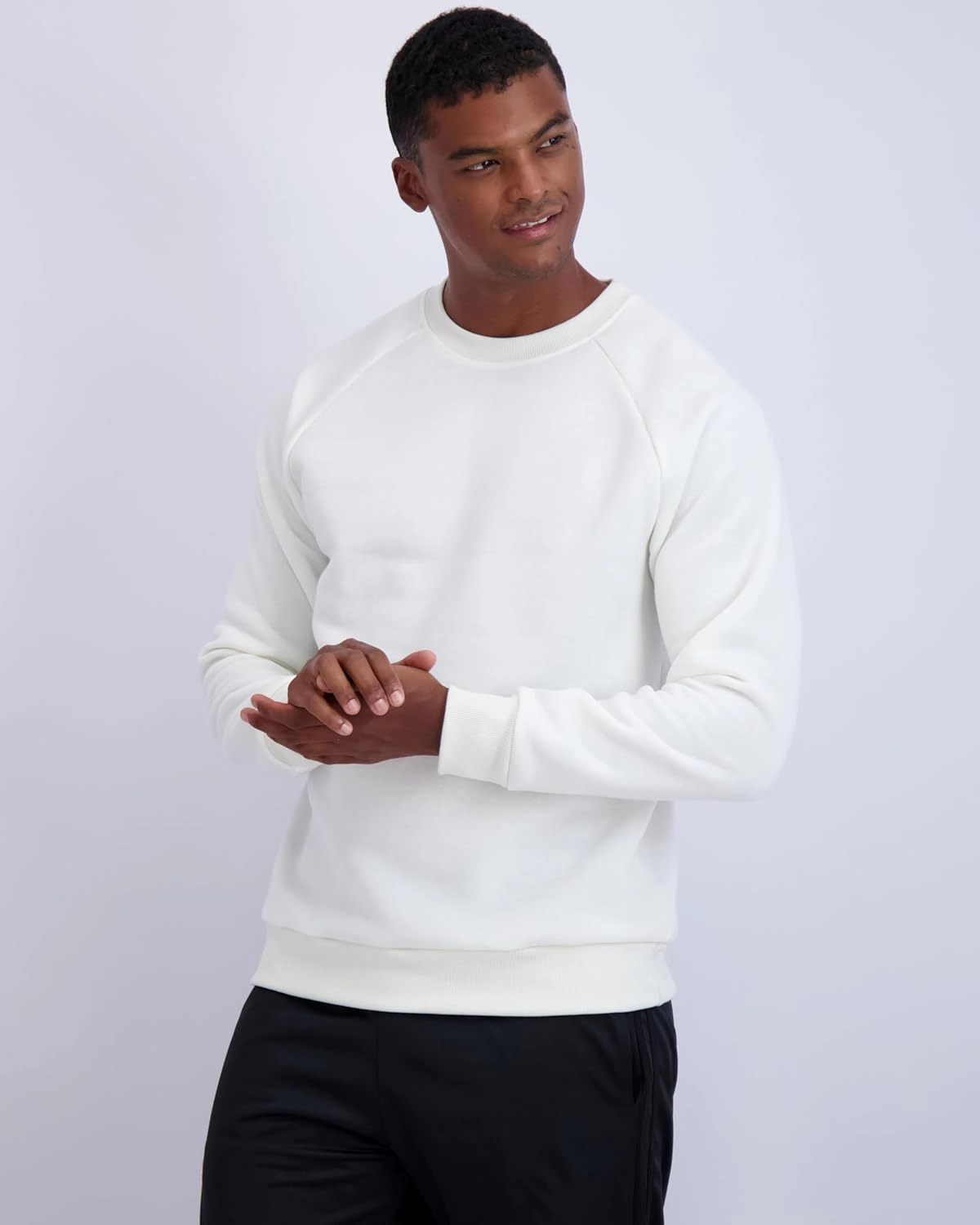 Real Essentials 3 Pack: Men's Soft Plush Fleece Crewneck Sweatshirt - Athletic Pullover Sweater (Available In Big & Tall)