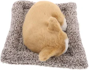 Realistic Plush Dog Dashboard Ornament Cute Car Decoration for Dog Pet Figurine for Interior Decor Easy Maintenance Plush Car Toy
