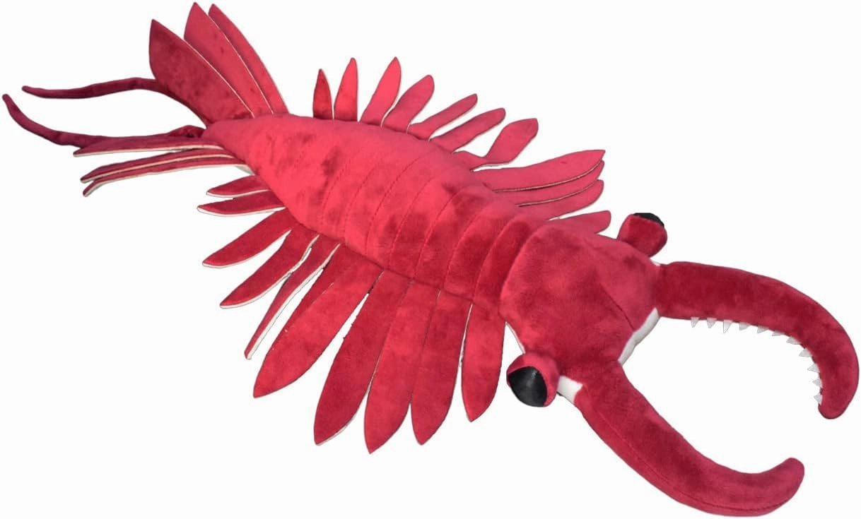Realistic Anomalocaris Stuffed Animal Plush Toy, Lifelike Shrimp Animal Plushies, Simulation Animals Doll
