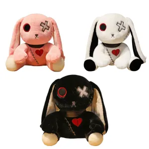 Reborn Rabbit Punk Gothic Easter Bunny Plush Toy