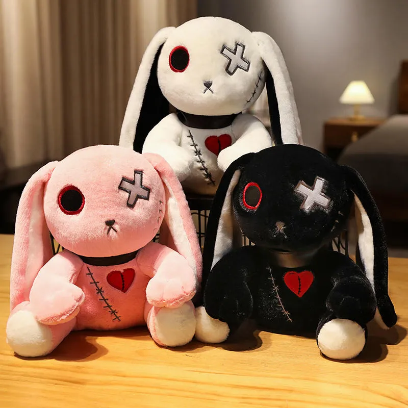 Reborn Rabbit Punk Gothic Easter Bunny Plush Toy