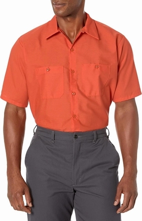 Red Kap Men's Short Sleeve Enhanced Visibility Work Shirt