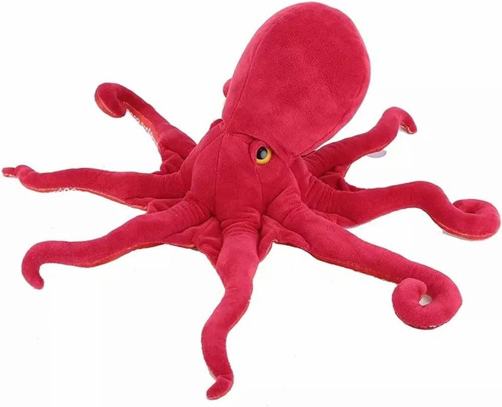 Redsimulation Octopus Plush Toy, Soft Fish Cushion Pillow Octopus Plush Toy, Underwater Squid Doll Pillow Family Decoration Gift Children Plush Animal Toys (47 inches)